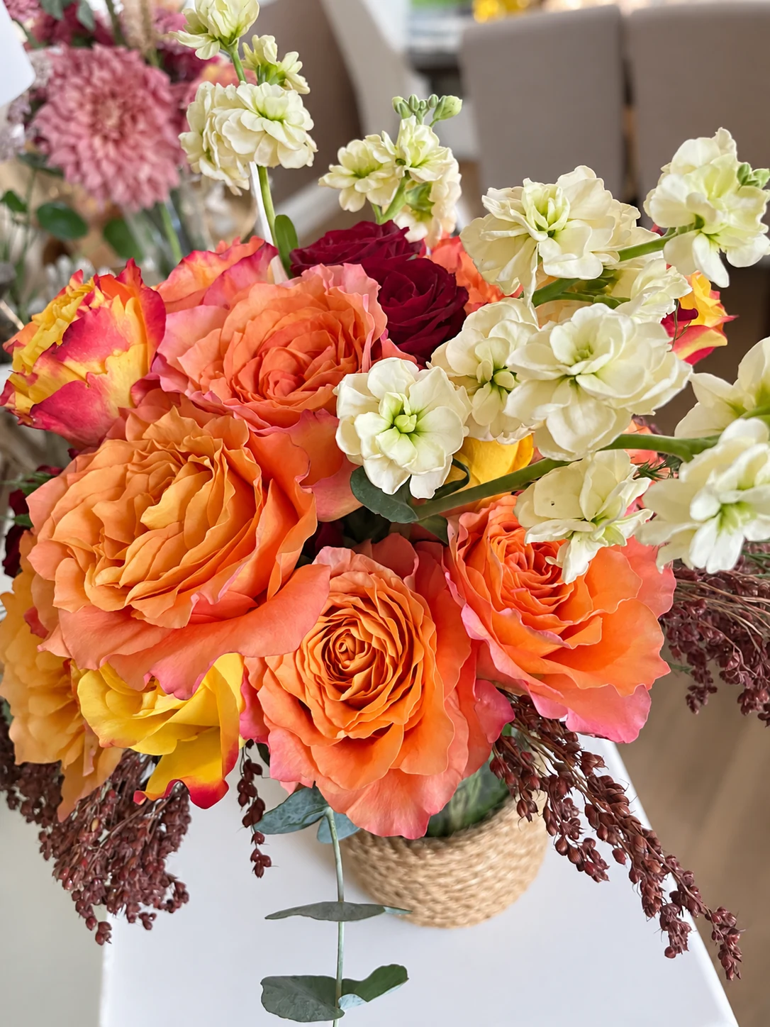 Warm & joyful floral arrangement